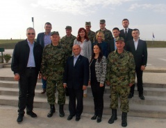 14 October 2014 The members of the Defence and Internal Affairs Committee visit Serbian Army Base Jug 
